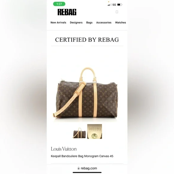 Louis Vuitton Keepall Bandouliere Bag Monogram Canvas 45 - Picture 14 of 15